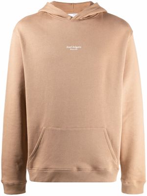 Axel Arigato logo-print pullover hoodie - Neutrals