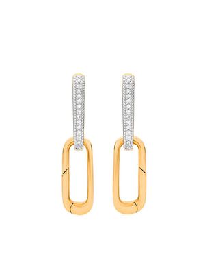 Monica Vinader 18kt gold vermeil Alta Capture Charm diamond earrings