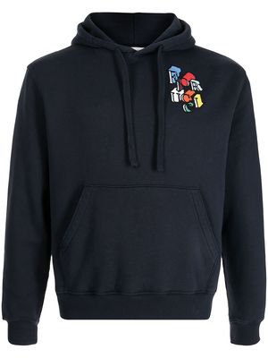 Fiorucci flying-logo hoodie - Blue