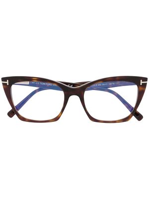 TOM FORD Eyewear square-frame glasses - Brown