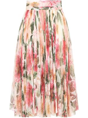 Dolce & Gabbana floral-print skirt - Pink