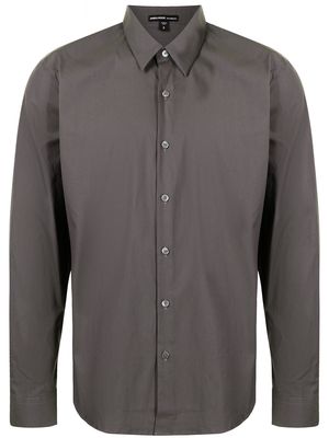 James Perse matte stretch-poplin shirt - Grey