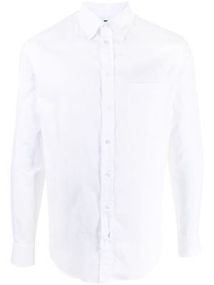 Emporio Armani pointed-collar cotton shirt - White