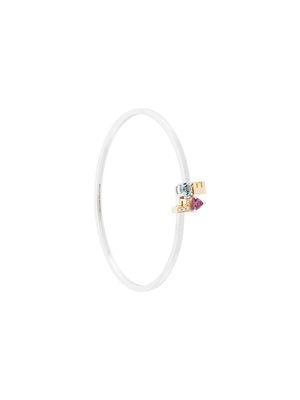 Delfina Delettrez 18kt gold and diamond Love bracelet - Multicolour