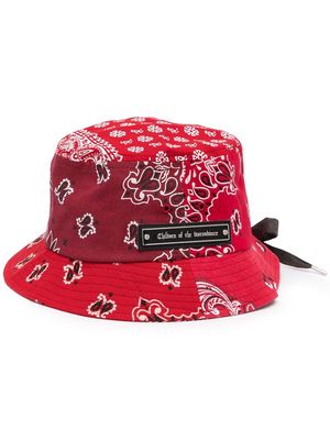 Children Of The Discordance paisley-print bucket hat - Red