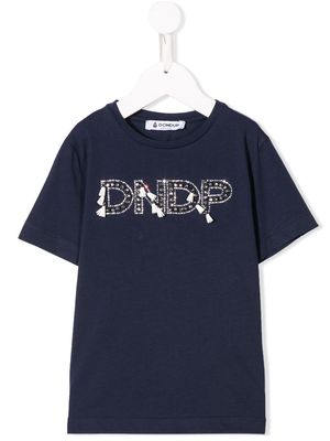 DONDUP KIDS embellished logo T-shirt - Blue