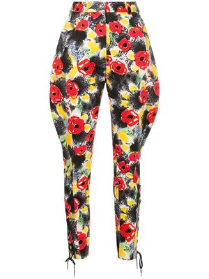 Chanel Pre-Owned 1997 floral tailored trousers - Multicolour