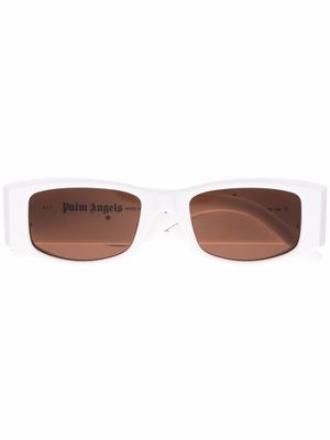 Palm Angels Angel rectangle-frame sunglasses - White