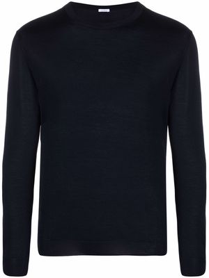 Malo round neck knitted jumper - Blue