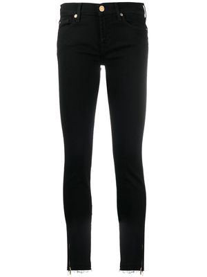 7 For All Mankind low-rise skinny jeans - Black
