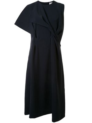 AKIRA NAKA asymmetric sleeveless dress - Blue