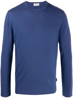 Z Zegna fine knit sweater - Blue