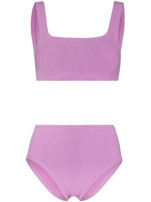 Hunza G Patricia high-rise bikini set - Purple
