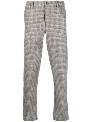 Stephan Schneider straight-leg checked trousers - Grey