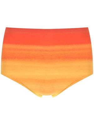 Amir Slama tie-dye gradient swimming trunks - Orange