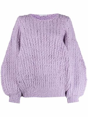 JW Anderson chunky-knit wool jumper - Purple