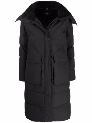 DKNY hooded puffer coat - Black