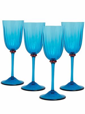 La DoubleJ set of 4 wine glasses - Blue