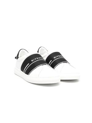 Givenchy Kids logo slip-on sneakers - White