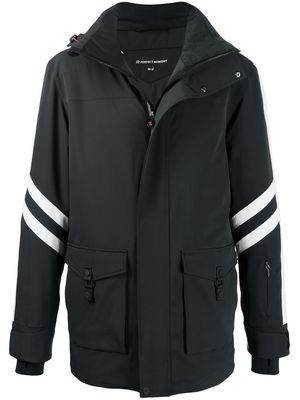 Perfect Moment side stripe detail hooded jacket - Black