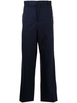 Charles Jeffrey Loverboy stripe-detail straight-leg trousers - Blue
