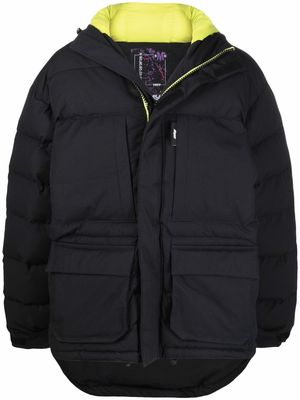 MSGM cargo-pocket padded coat - Black