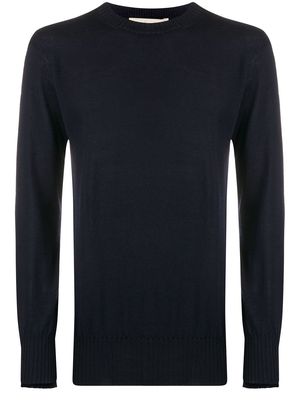 Maison Flaneur crew-neck sweater - Blue