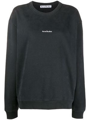 Acne Studios logo-print sweatshirt - Black