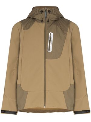 and Wander stretch-shell hooded jacket - Neutrals