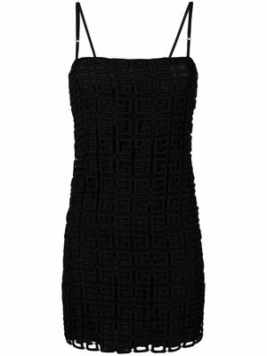 Givenchy 4G embroidered slip dress - Black
