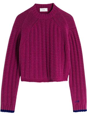Victoria Victoria Beckham chunky knit wool jumper - Pink