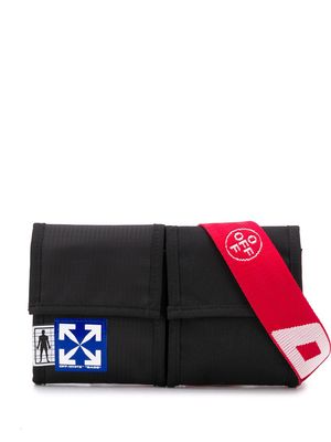 Off-White two-pocket belt bag - Black