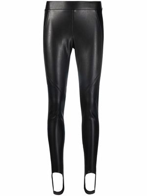 Ermanno Scervino skinny-cut faux leather trousers - Black