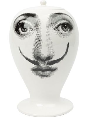 Fornasetti 'Femme aux Moustache' vase - White