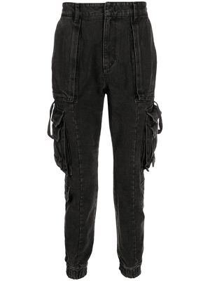 Juun.J slim-cut cargo trousers - Grey