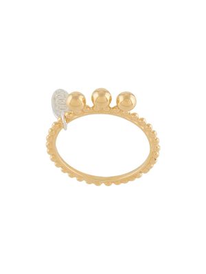 Wouters & Hendrix bauble-detail band ring - Gold