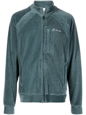 Saintwoods zip-up velour jacket - Blue