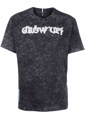MCQ Grow Up distressed-effect T-shirt - Grey