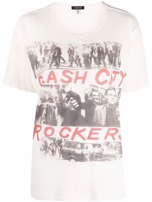R13 Cash City Rockers T-shirt - Neutrals