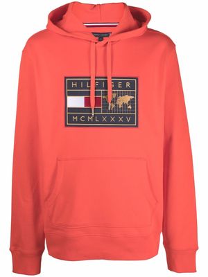 Tommy Hilfiger logo print hoodie - Red