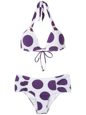 Brigitte Marina e Melissa printed bikini set - White