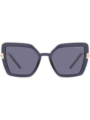 Prada Eyewear oversized geometric-frame sunglasses - Blue