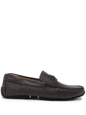 Bally logo slip-on loafers - Brown