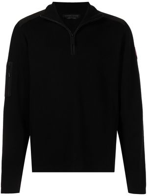 Canada Goose panelled zip-up sweatshirt - Black