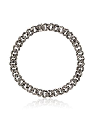 SHAY 18K black gold diamond-accents chain bracelet
