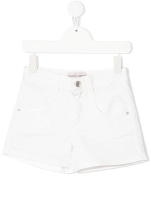 Alberta Ferretti Kids denim mini shorts - White