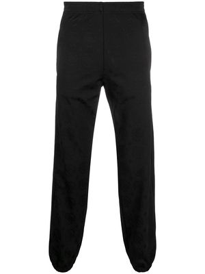 Roberto Cavalli jacquard logo track trousers - Black