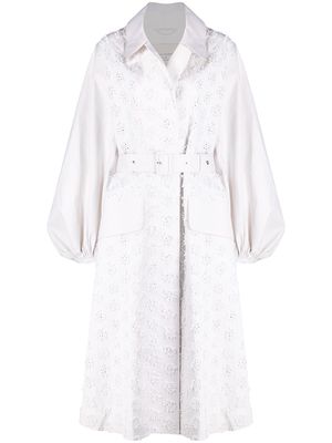 Cecilie Bahnsen bonded cotton-blend coat - White