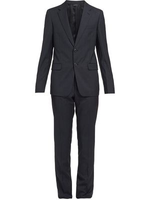 Prada single-breasted wool suit - Black