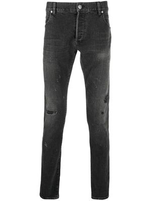 Balmain distressed-finish denim jeans - Black